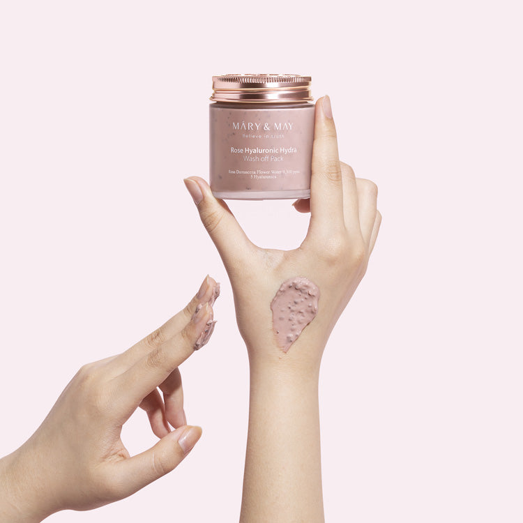 Mary&May Vegan Rose Hyaluronic Hydra Wash off Pack 125g