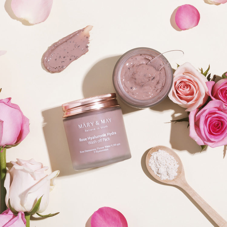 Mary&May Vegan Rose Hyaluronic Hydra Wash off Pack 125g