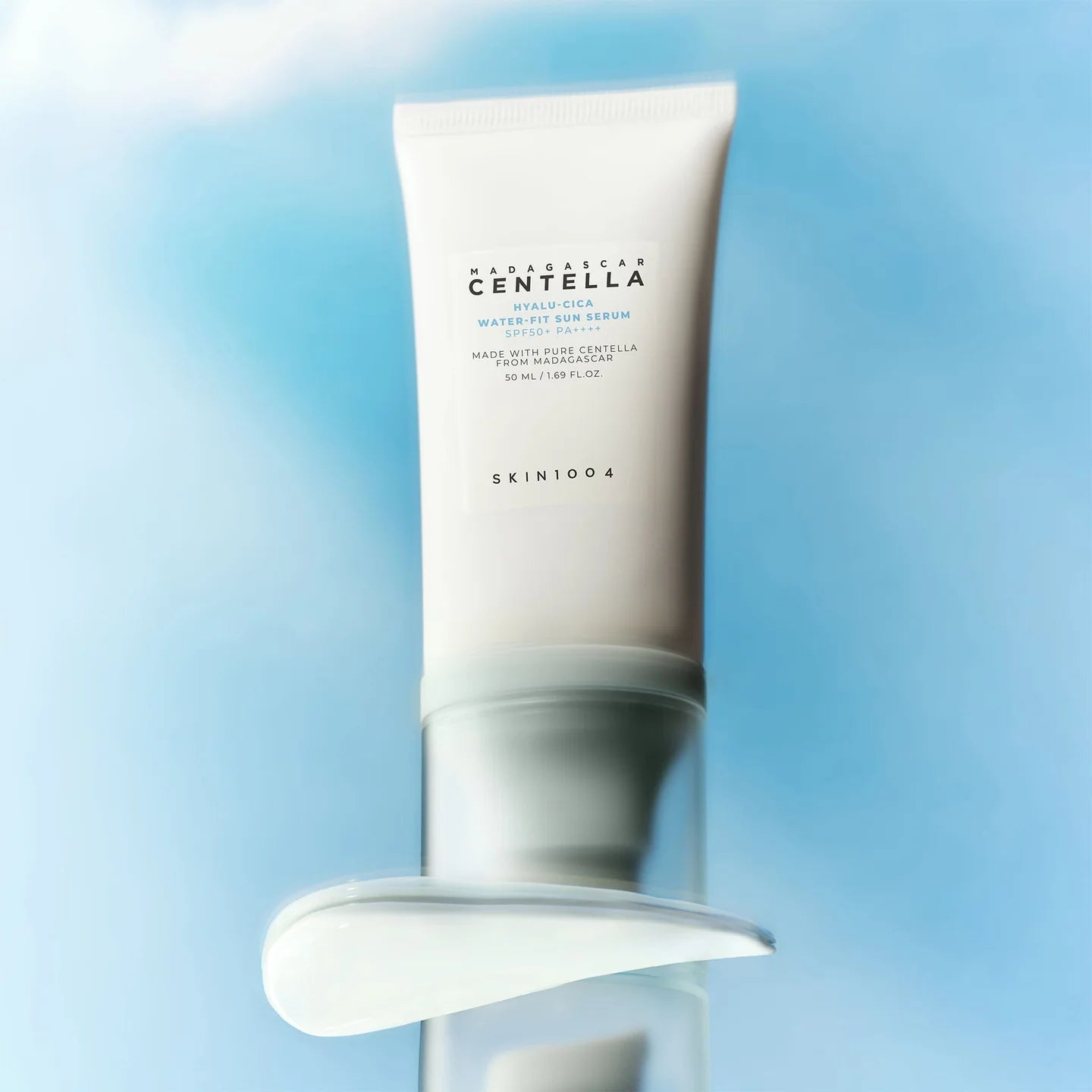 Skin1004 Hyalu-Cica Water-Fit Sun Serum SPF50+ PA++++ Feather Light Moisturizing SPF with Glow